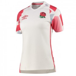 Camisola Inglesa Rugby 7S Mulher Equipamento Primeiro 2020-2021 Manga Curta